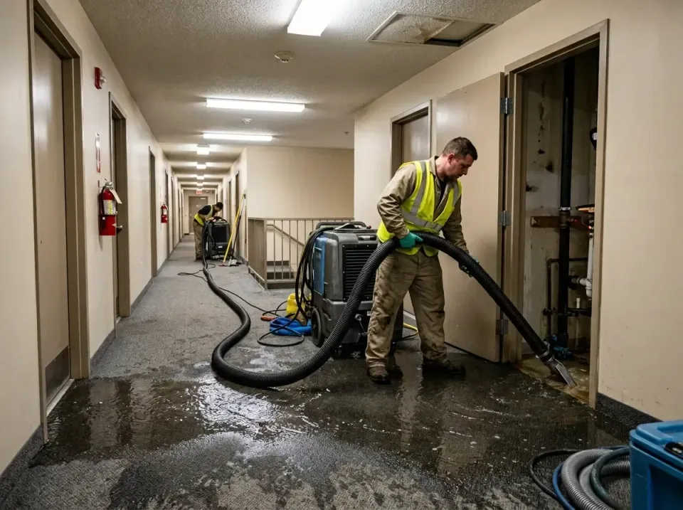multi-unit-apartment-hallway-f-005 — frequently asked questions, Emergency Burst Pipe Water Extraction & Removal in Bunker H…